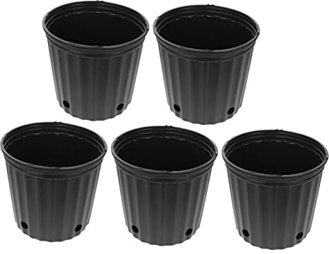 BESTonZON 5pezzi in Plastica Secchio Per Da Per Piantare Alberi Secchio Rotondo Capacità Resistente All Usura