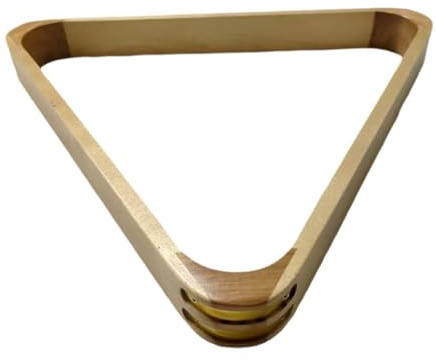 perfk Soporte Triangular para Bolas de Billar, de Madera, Resistente, para práctica en Interiores, Salas de Juegos y Deportes.
