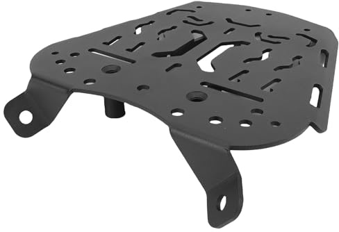 Ausla Piastra Posteriore per Scatola di Coda di Motociclette, Staffa Portapacchi in Acciaio Al Carbonio, Piastra di Montaggio per Top Case per ZONTES 368G 501G