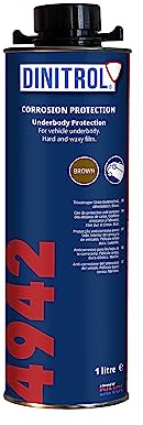 WOL Dinitrol 1118801 4942 Brown Underbody Chasis Rust Proofing Wax 1Litre Super Penetrating Cavity Protection Wax