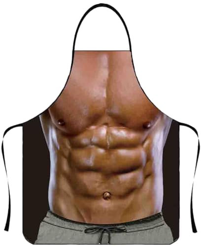 SURALIN Grillschürze für Herren, lustige Küche - Humorvolles Geschenk für BBQ 80x60cm