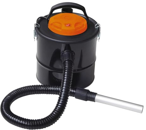 Ark Mat 10l Ash-Vacuum Cleaner - Bagless Ash Collector Vacuum For Wood Log Burner - Ultra-Fine HEPA Filter - Compact And Lightweight - Fireplace Dust Collector - Durable Metal Construction (Ash-Vac)