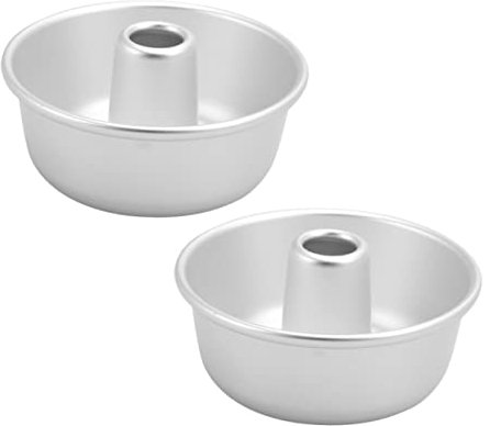 OFFSCH 2pezzi Stampi Ciambelle in Lega Di Alluminio Resistenti Antiaderenti e Facili Da Pulire Teglie Rotonde Per Dolci Mousse Brownies e Forno Uniforme