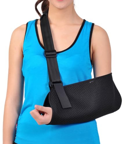 KUMSODE Cabestrillo Brazo Derecho Izquierdo - Cabestrillo Hombro para Mujeres y Hombres, Arnés para Brazo con Correas Ajustables Acolchadas