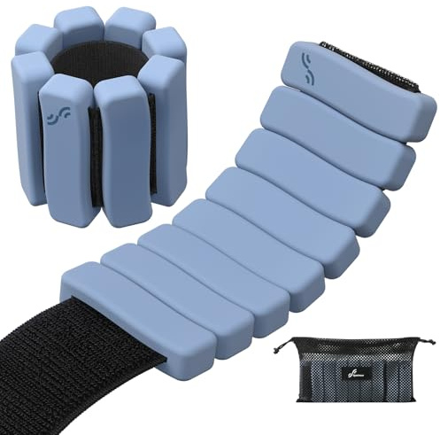 Handledsvikter set – 1 kg, 2 kg per par – ankelvikter viktmanschetter för män och kvinnor fot handled
