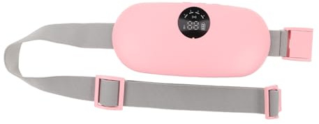 FRCOLOR Almohadilla Térmica Abdominal Portátil con Calentamiento Rápido y Diseño Ajustable de Silicona y Abs para Aliviar Dolores Menstruales y Relajar Músculos en Casa o Trabajo