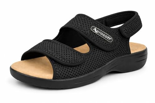 Aerosoft Stretch 18 Sandales de rééducation Femme Homme - Ouvert Talon Fermeture Antidérapante