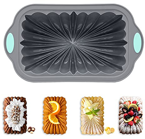 Chicrinum Silicone Bread Loaf Pan, Non-Stick Bread Pans for Homemade Bread, Silicone Baking Mold with Metal Reinforced Frame More Strength for Long-Lasting Performance