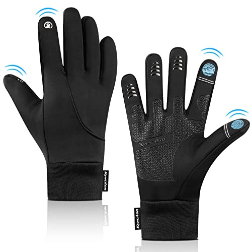 flintronic Guanti Invernali Antivento, Guanti Uomo Invernali, Guanti Invernali Uomo Donna, Guanti da Corsa, Guanti Sportivi Touch Screen Invernali, per Trekking/Scooter/Bici/Moto/Corsa/Sci