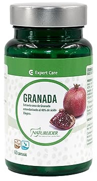 Naturlider - Granada, Compemento Alimenticio a Base de Extracto Seco de Granada - 60 Cápsulas