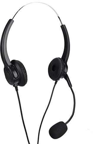 USB Headset, Computer Headset with Microphone Noise Cancelling, on Ear Headphones for Home Office Call Center Telemarketing