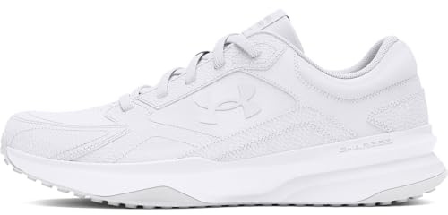 Under Armour UA Edge LTHR, Zapatillas de Entrenamiento Hombre, White/White/Halo Gray, 42 EU
