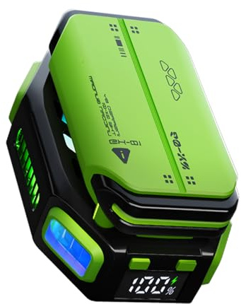 Enfriador magnético para teléfono con batería recargable, ventilador de refrigeración LED con refrigeración semiconductor, enfriador de teléfono con pantalla de alimentación, adecuado para entusiastas