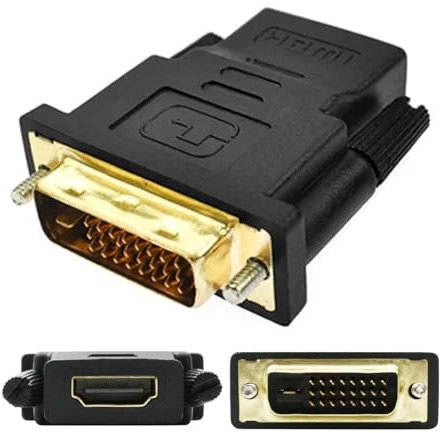 Adattatore hdmii a DVI – HDMI maschio a DVI, convertitore DVI 1080p, connettore hdmii-DVI, adattatore display hdmi, adattatore hdmi, plug and play per monitor, PC, TV box, alta conducibilità