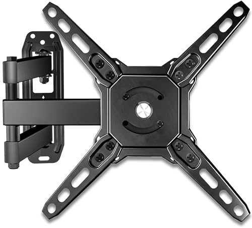 Utopia Home Swivel TV Wall Bracket for13-42 inch, up to 20KG, TV Wall Mount Tilt Extendable TV Bracket for Flat & Curved Screen, Max VESA 200x200mm (Black)
