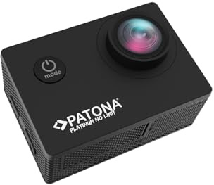 PATONA Platinum Action Cam Life SL3 4K 120 fps | 16 MP, 120° 4G+IR | Big Kit : 2 batteries + chargeur double + carte 64 Go | Télécommande | De nombreux accessoires