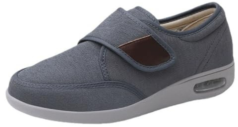 Scarpe per diabetici, sandali ortopedici per la riabilitazione, scarpe da passeggio regolabili, scarpe ortopediche per la riabilitazione degli anziani, sollievo dal dolore ai piedi(Grey,39 EU)