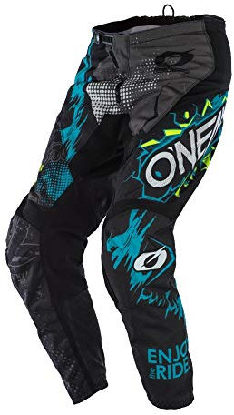 O'NEAL | Pantalon de Motocross | Enfants | MX Enduro | Entièrement doublé, Coussin de Protection en Caoutchouc pour Une Protection supplémentaire | Element Youth Pants Villain | Gris | Taille 22