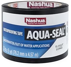 Nashua 3 in x 15 ft Aqua-Seal Waterproof Tape in Black