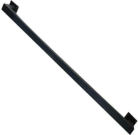 30-600cm Corrimano per Scale Nero Quadrato Scala Grab Rail Industriale Metallo Tubo di Ferro Ringhiera Montaggio a Parete Corrimano Ringhiera per Interni Corridoio Esterno Sottotetto ( Size : 60cm )