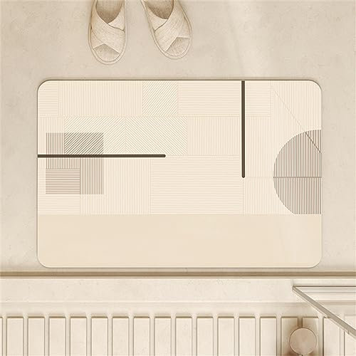 Hinnin Super Absorbierende Badematte Bodenmatte 60x100cm Teppich Läufer Duschvorleger Badematte rutschfest Fußmatten, Schnelltrocknende Badezimmerteppich Fußmatte Dusche, Badewannen Bathroom Mat Pink