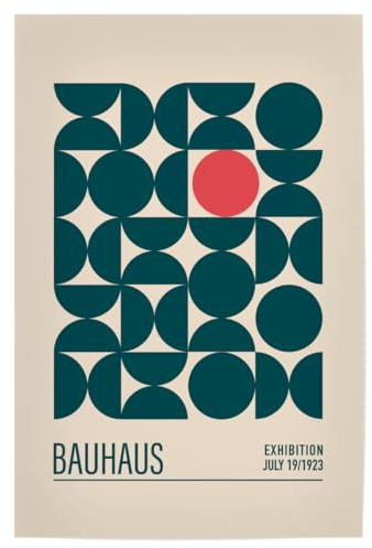 artboxONE Poster 90x60 cm Typografie Tunaboylu - Bauhaus Single - Bild Bauhaus Bauhaus bunt