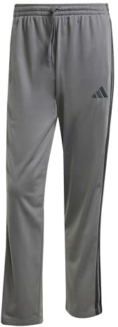 adidas Mezczyzni 3 STRIIPES TRICOT OPEN HEM TRACKPANTS, grey six, S