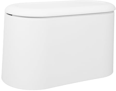 Cabilock Poubelle De Bureau à Couvercle Pression Petite Poubelle De Table Multi-usage Pour Déchets Design Compact Et Pratique Pour Maison Et Bureau