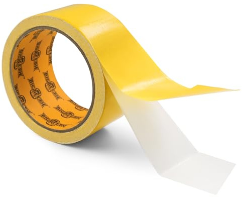 BIGTEETH Double Sided Carpet Tape Heavy Duty 50mm x 10m | Strong Rug Tape, Anti-Slip & Residue Free for Carpet, Area Rugs, Stair Treads, Wood Floors, Laminate, Vinyl, Tile