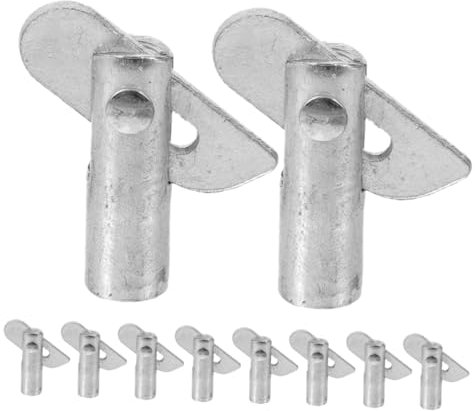 DIYEAH 10pcs Equipment Locking Pins Locking Shelf Support Pin Silver Shelf Dowel Pins Scaffolding Support Rod Steel Q235