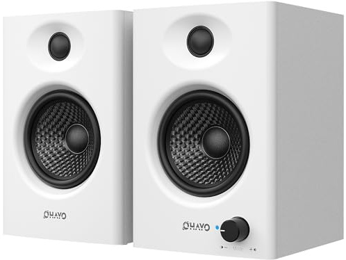 OHAYO 60W Casse PC, Bluetooth 5.3, Ingressi Multipli USB/RCA/AUX - Casse attive Stereo 2.0 per Gaming PC, Intrattenimento Audio-Video, Musica, DJ e Giradischi, 1 Coppia