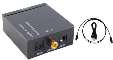 Convertidor de sonido digital a analógico Adaptador de sonido digital sin distorsión con reducción de ruido profesional para cine en casa