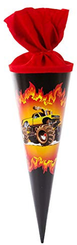 goldbuch Geschwistertüte 35cm Monstertruck, Schwarz-rot