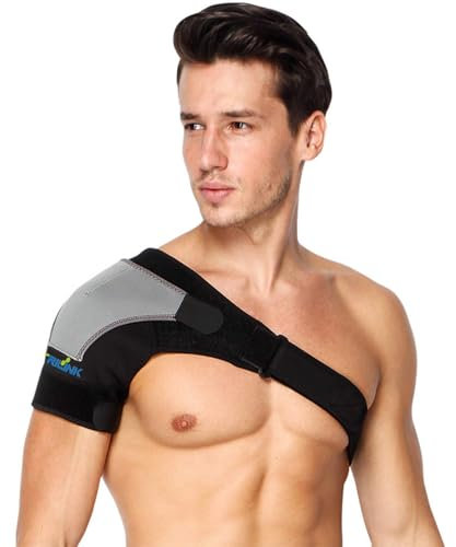 Tutore Spalla Destra per Uomini e Donne – Regolabile, Comodo e Leggero, Fascia Spalla Ideale per Dolori, Stiramenti e Maggiore Stabilità, Taglia Unica (Destra)