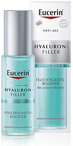 Eucerin Hyaluron-Filler Booster Idratante 30 ml, Siero idratante viso ultra leggero e rinfrescante, Siero viso Acido Ialuronico e Glicerina, Formula in gel-crema per tutti i tipi di pelle