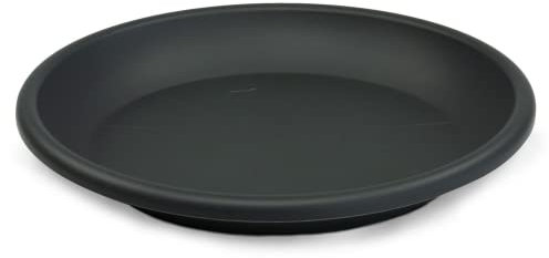 MePla Blumentopf-Untersetzer für Pflanzkübel Cilindro - runder Kunststoff-Unterteller - wetterfestes Pflanzgefäß - UV-beständig - Ø 78 cm (Innen: ø 56,8 cm) - Anthrazit