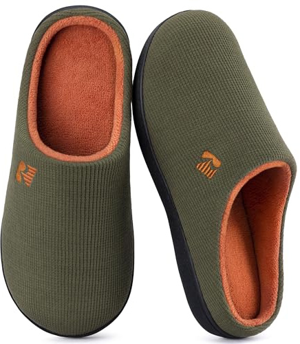RockDove Zapatilla de dos tonos y espuma viscoelástica para Hombre, 46/47 EU, Verde Cazador