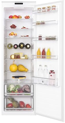 Hoover HOMS518EWK Integrated Tall Larder Fridge 316L Total Capacity, White, E Rated