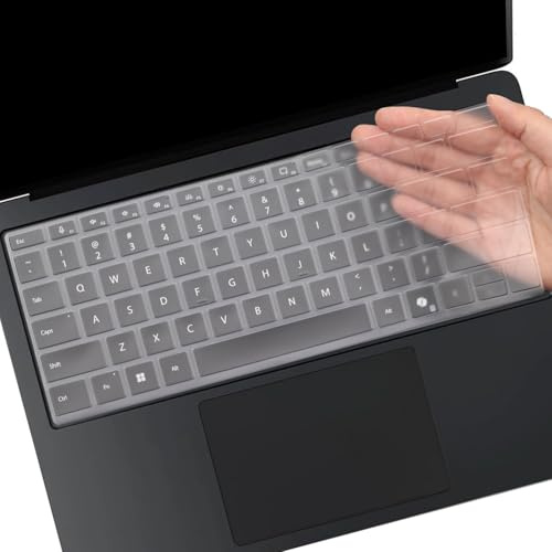 Tastaturabdeckung für 2026 Microsoft Surface Laptop 8/7 13,8 & Surface Laptop 8/7 15 Zoll Laptop, US-Layout-Tastaturabdeckung (nicht passend für Surface Laptop 13 Zoll) TPU