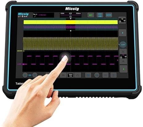 Smart Full Touch Screen Oscilloscope Series 10.1 '' TFT-LCD Portable Tablet Storage Oscilloscope Support Mobile APP (Android, iOS) and PC Remote Control (TO3004)
