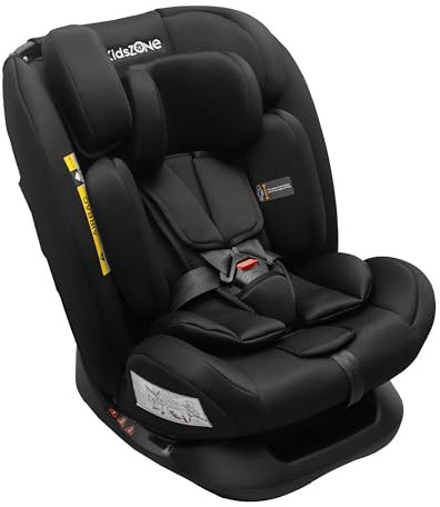KidsZone Siège Auto Bébé 0 à 36kg sans Isofix i-Size 40-150cm - Siege Auto Enfant Groupe 0 1 2 3 de la naissance à 12 ans - 14 Positions d'Appui-tête, 4 Positions d'Inclinaison, Harnais à 5 points