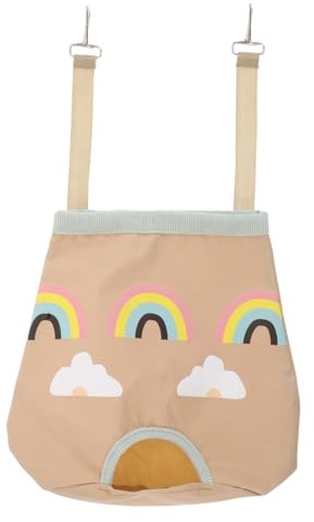 TOBBOMEY Bolsa Colgante para Heno de Cobayas y Conejos Diseño Ventilado para Alimentación Saludable Ahorra Espacio y Facilita Acceso para Pequeños Roedores Bolsa Ligera y Plegable para