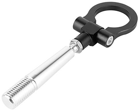 Anello di Traino, Gancio Traino Auto Tuning Gancio Traino Racing per Stile JDM Avvitare Il Gancio di Traino Gancio di Traino Auto Sportivo per FX35 FX45 FX50 QX70(Nero)