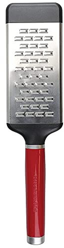 KitchenAid Rallador de Queso Medio de Doble Dirección de Acero Inoxidable, Rojo