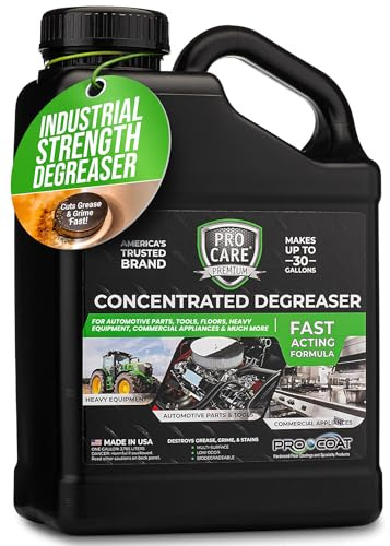 Procare - Degreaser Concentrate - Tool, Shop Floor, Engine & Commercial Kitchen Cleaner - Cleaning Supplies - Degreaser - Made in the USA (1 Gallon)