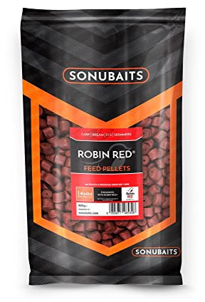 Sonubaits Robin Red Feed Pellets 900g 14mm (Drilled)