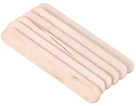 EXCEART Selbstgemacht Holzstäbchen 50 Stück 9,3x1x2cm Für Bastelarbeiten Und Eisstiele Kinderfreundlich Glatt Aus Natürlichem Holz Vielseitig Einsetzbar