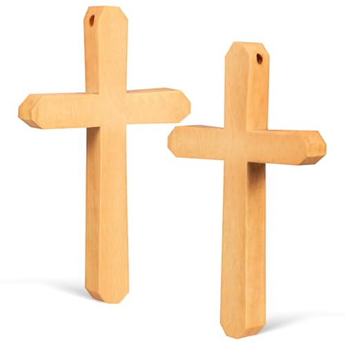 PRETYZOOM 2 Stück Kreuze Aus Olivenholz Holzkreuze Zum Basteln Taufe Für Mädchen Kleine Holzkreuze In Großen Mengen Christliche Kreuze Handkreuze Zum Basteln
