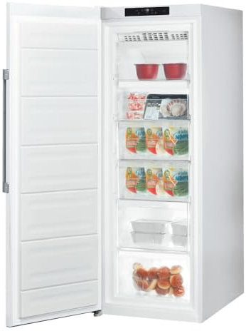 UHA6 F2C W - Congelatore Verticale, con Cassetti, 253 litri, Congelamento 17 kg/24h, Classe energetica E