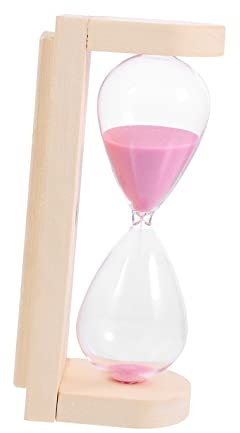 TOPBATHY Sauna Sanduhr Sanduhr Holz Sanduhr Hitzebeständiges Glas